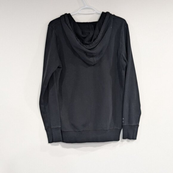 *3/$10* Under Armour Split Neck Hoodie Hooded Sweatshirt Black Size Small - Picture 2 of 3